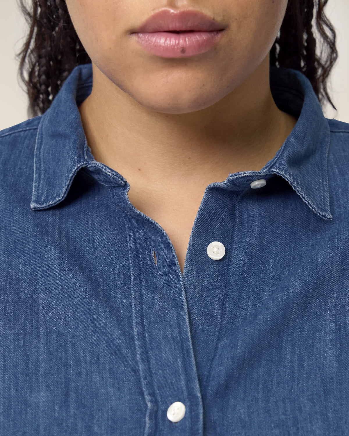 Organic Cotton Long Sleeve Denim Shirt – Women's - Bascora