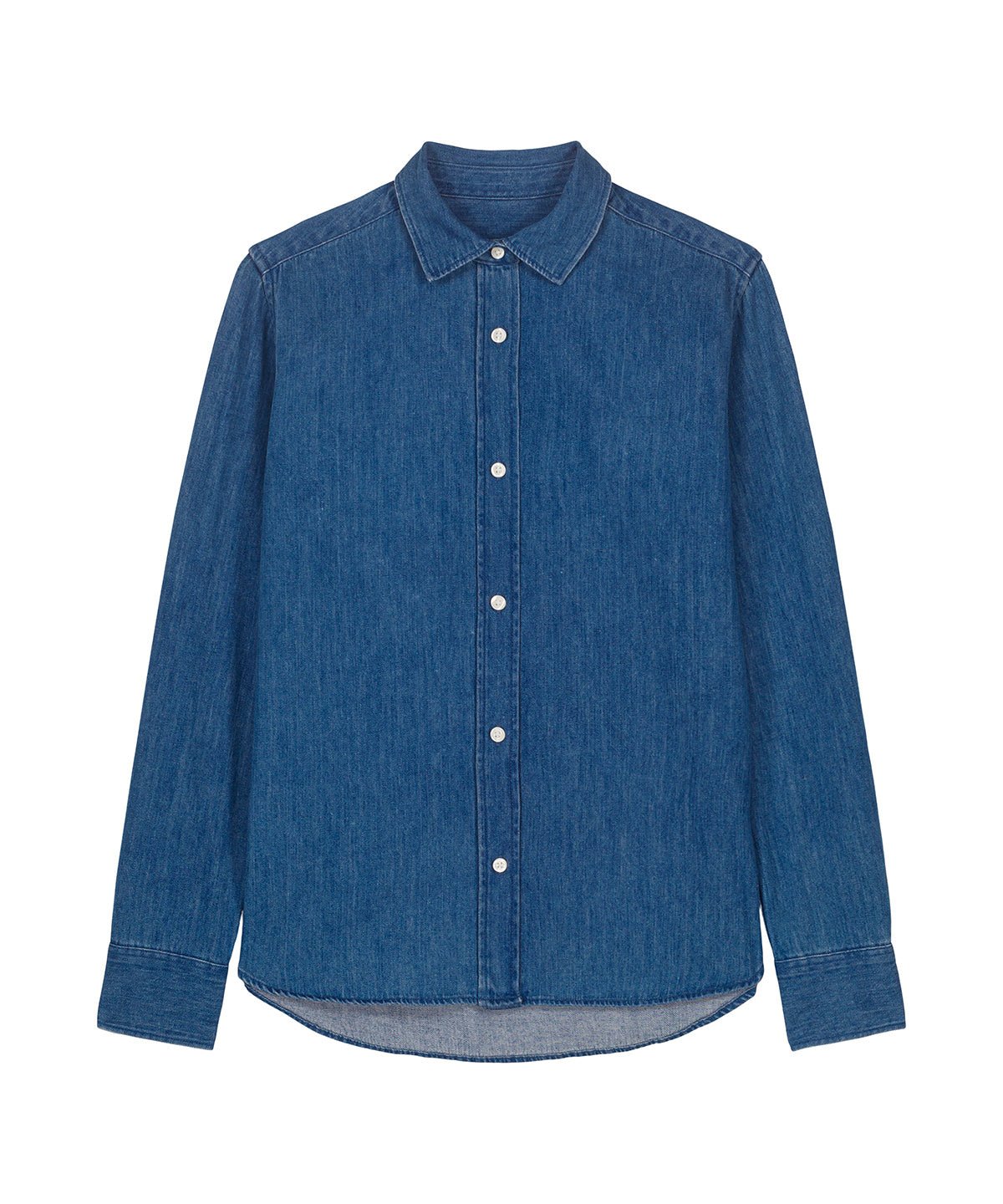 Organic Cotton Long Sleeve Denim Shirt – Women's - Bascora