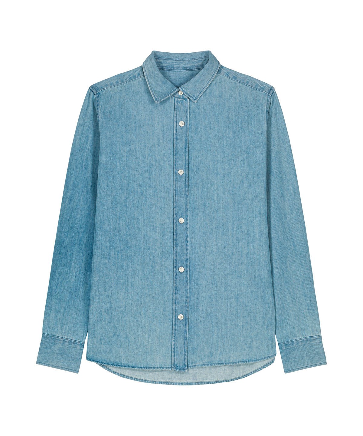 Organic Cotton Long Sleeve Denim Shirt – Women's - Bascora