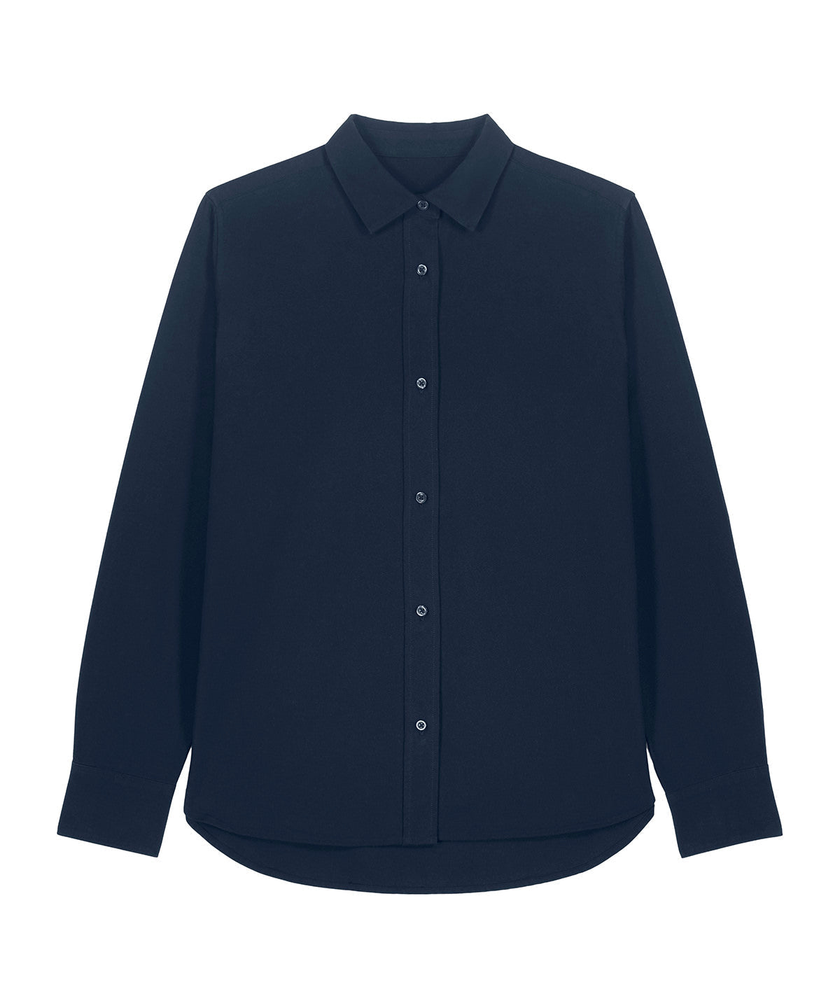 Organic Cotton Oxford Long Sleeve Shirt — Womens - Bascora