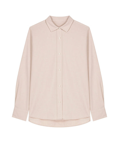 Organic Cotton Oxford Long Sleeve Shirt — Womens - Bascora