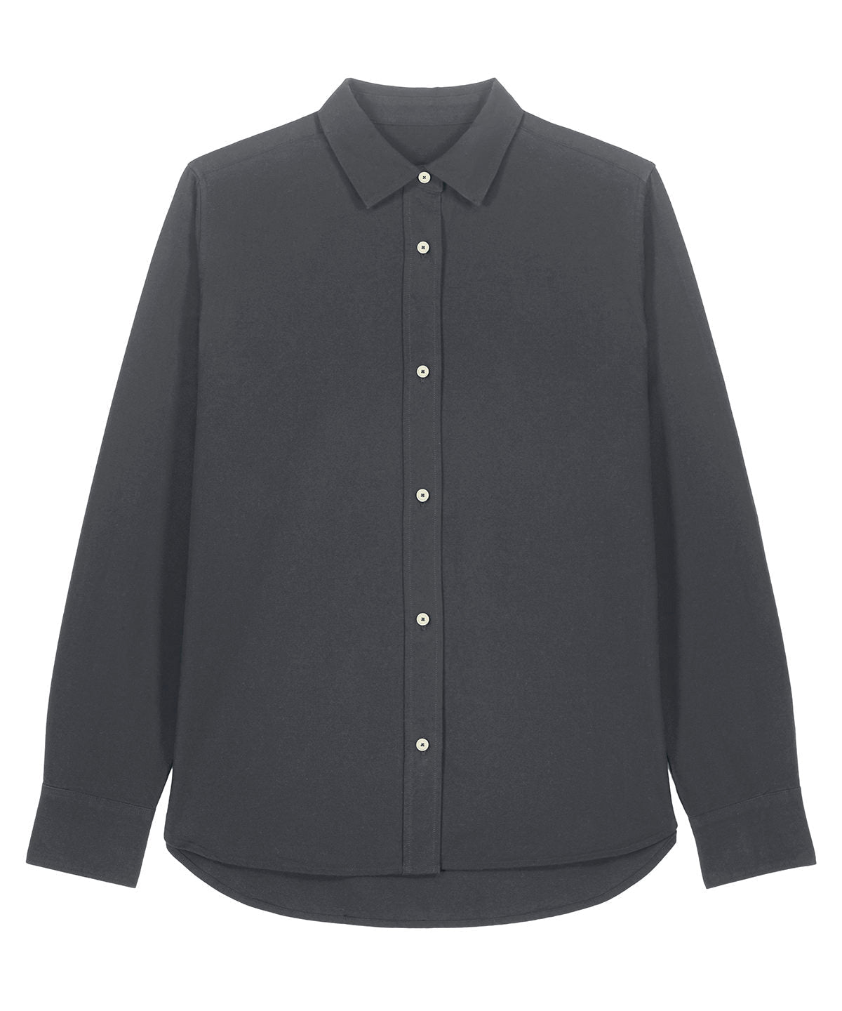 Organic Cotton Oxford Long Sleeve Shirt — Womens - Bascora