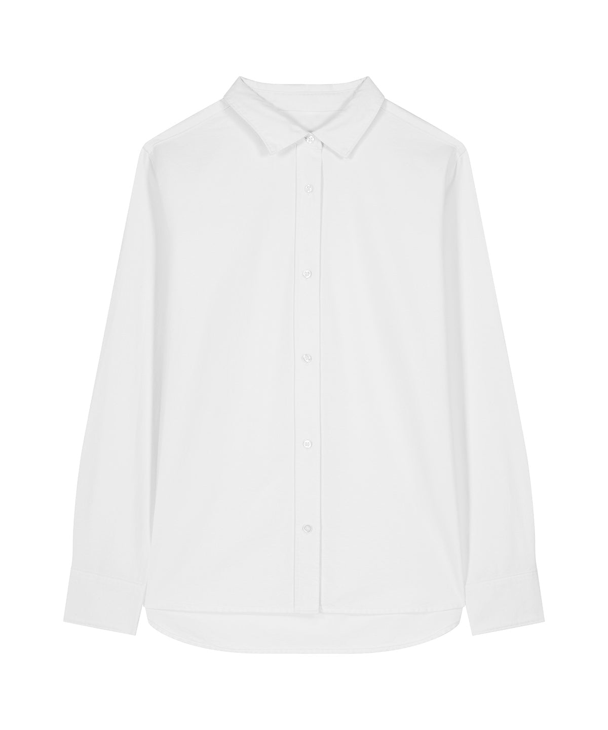 Organic Cotton Oxford Long Sleeve Shirt — Womens - Bascora