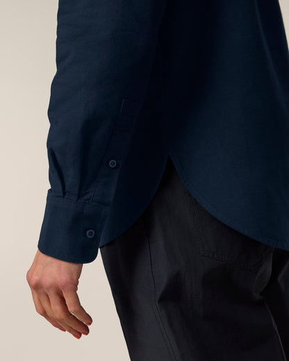 Organic Cotton Oxford Long Sleeve Shirt — Womens - Bascora