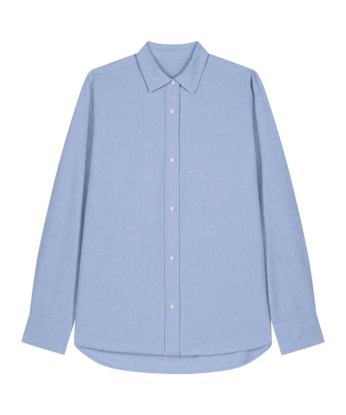 Organic Cotton Oxford Long Sleeve Shirt — Womens - Bascora