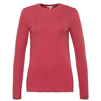 Organic Cotton Ribbed Long Sleeve T-Shirt – Women's - Bascora