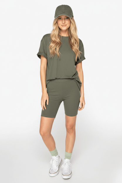 Organic Cotton Ribbed Shorts – Women's - Bascora