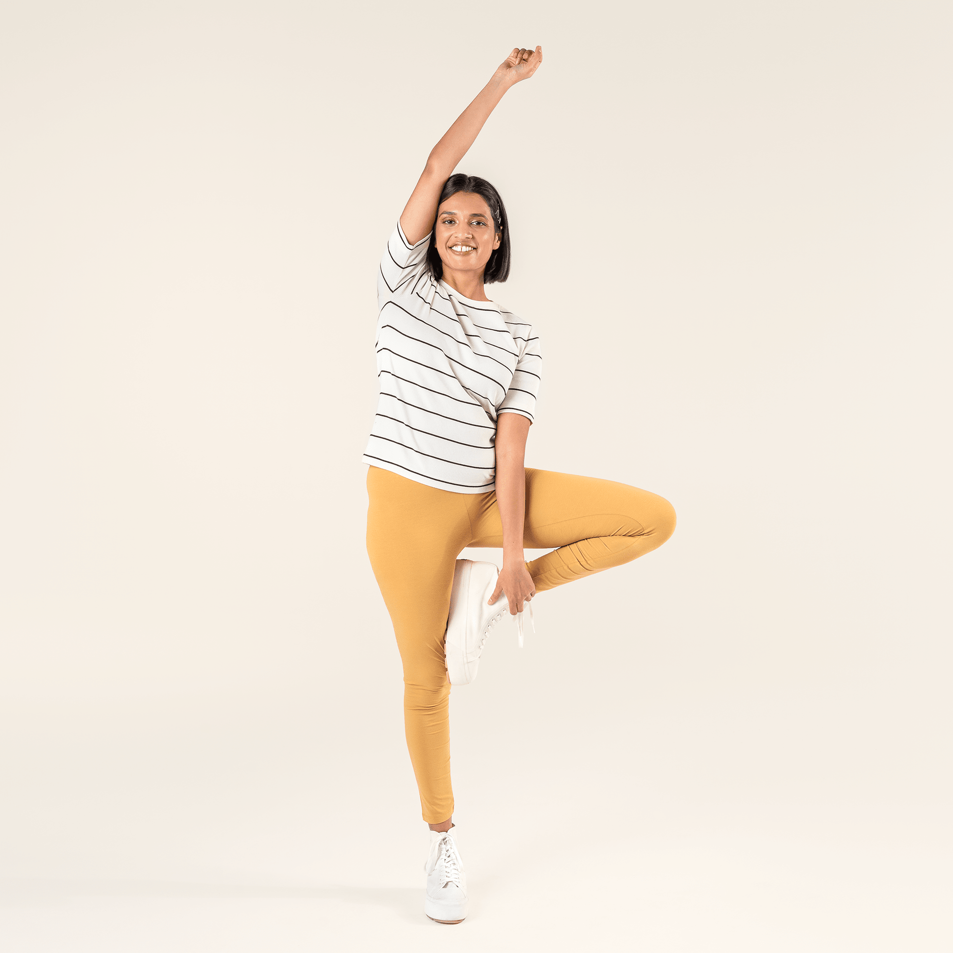 Organic Cotton Stretch Leggings - Womens - Bascora