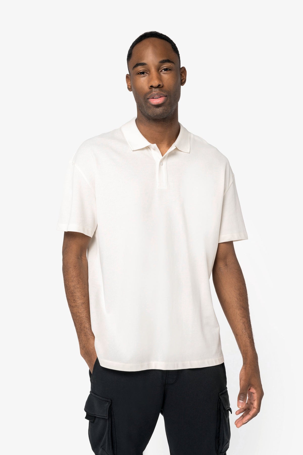 Organic Drop Shoulder Polo Shirt – Men's - Bascora