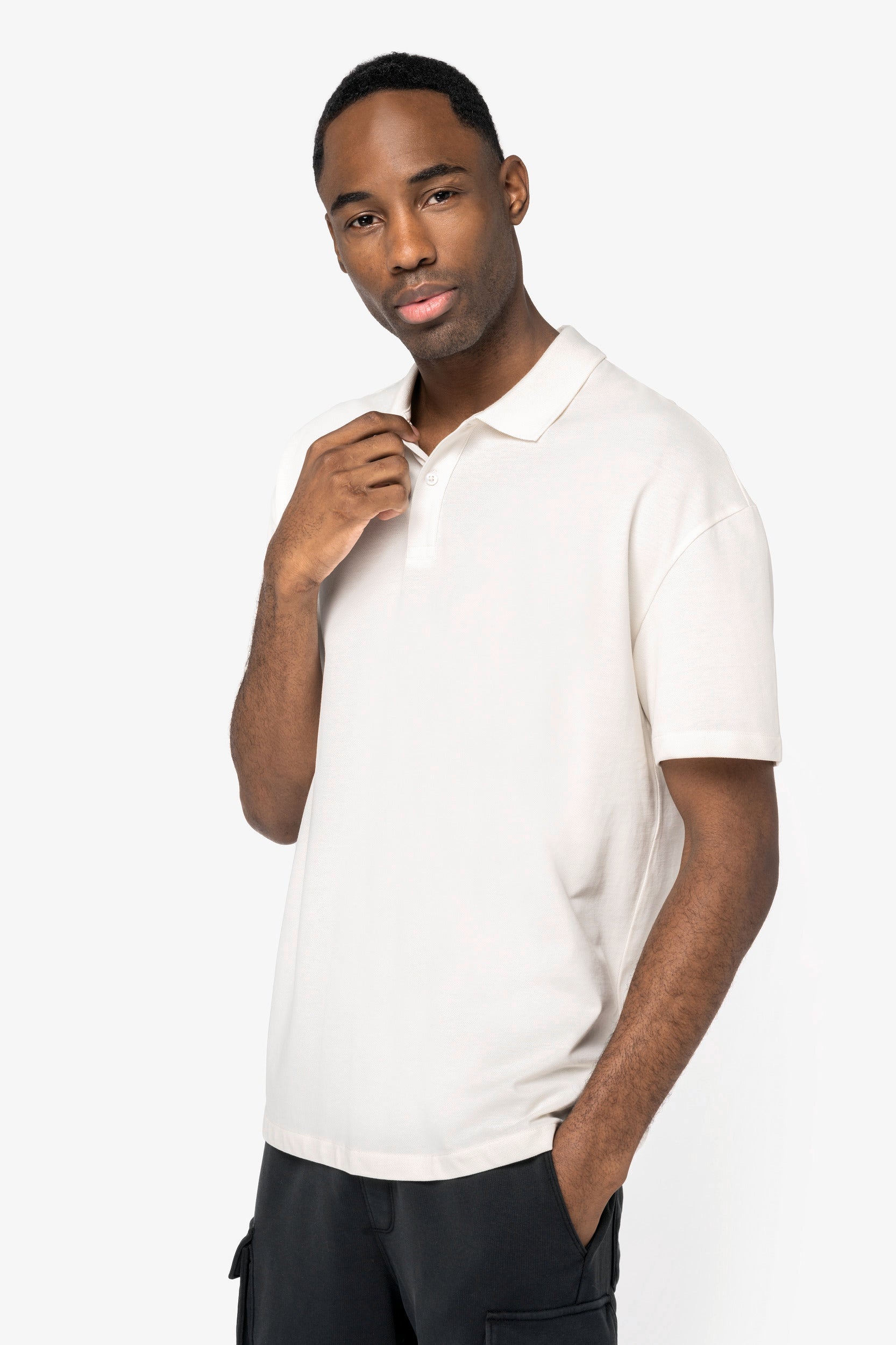 Organic Drop Shoulder Polo Shirt – Men's - Bascora