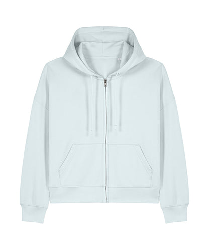 Organic Dropped Shoulder Zipped Hoodie - Womens - Bascora