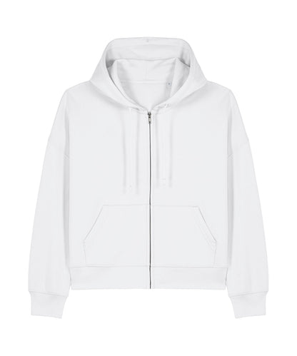 Organic Dropped Shoulder Zipped Hoodie - Womens - Bascora