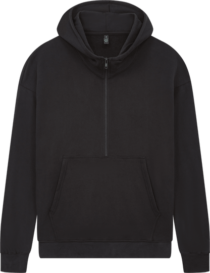 Organic Half Zip Hoodie - Unisex - Bascora
