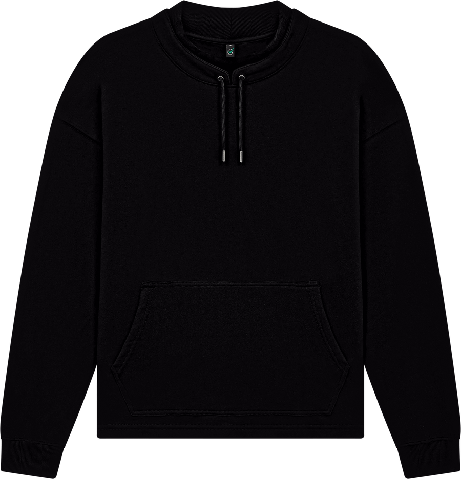 Organic Mock Neck Sweatshirt — Unisex - Bascora