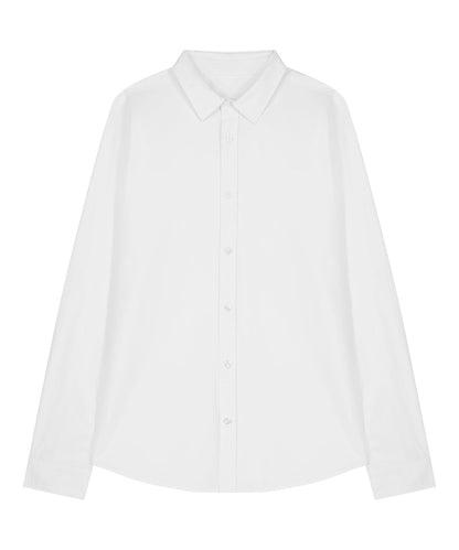 Organic Poplin Long Sleeve Shirt - Womens - Bascora