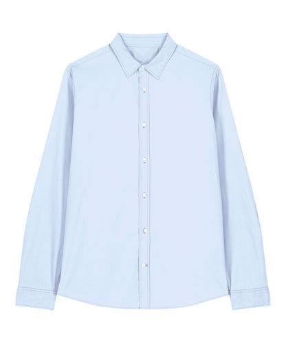 Organic Poplin Long Sleeve Shirt - Womens - Bascora