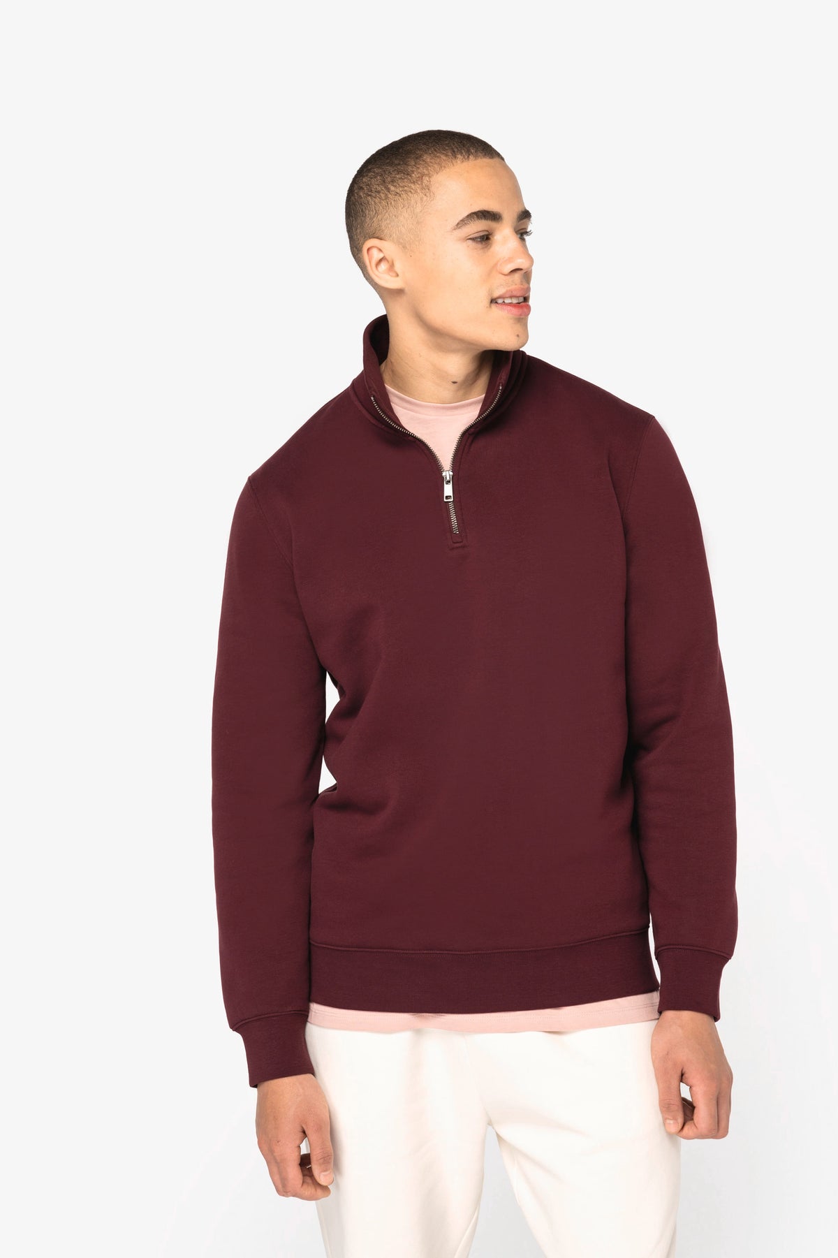 Organic Quarter Zip Sweatshirt – Men's - Bascora