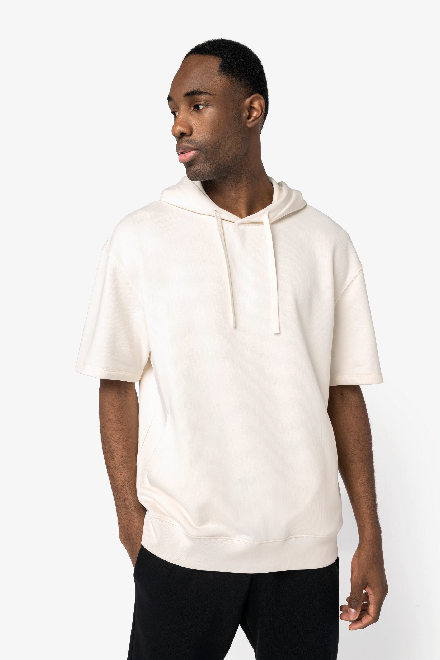 Organic Short Sleeve T-Shirt Hoodie - Bascora