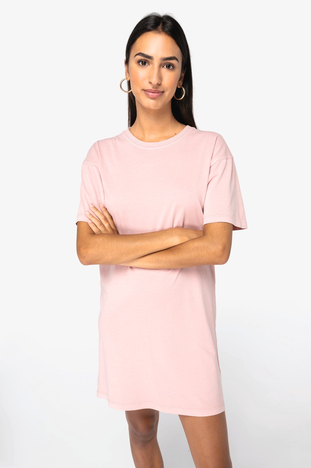 Organic Stonewash T-Shirt Dress - Bascora