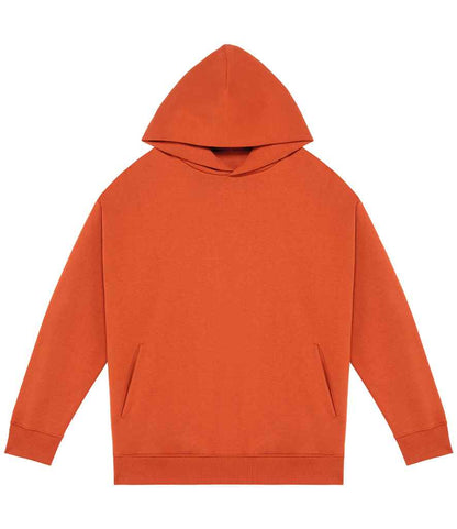 orange Organic Oversized Drop Shoulder Hoodie | Bascora