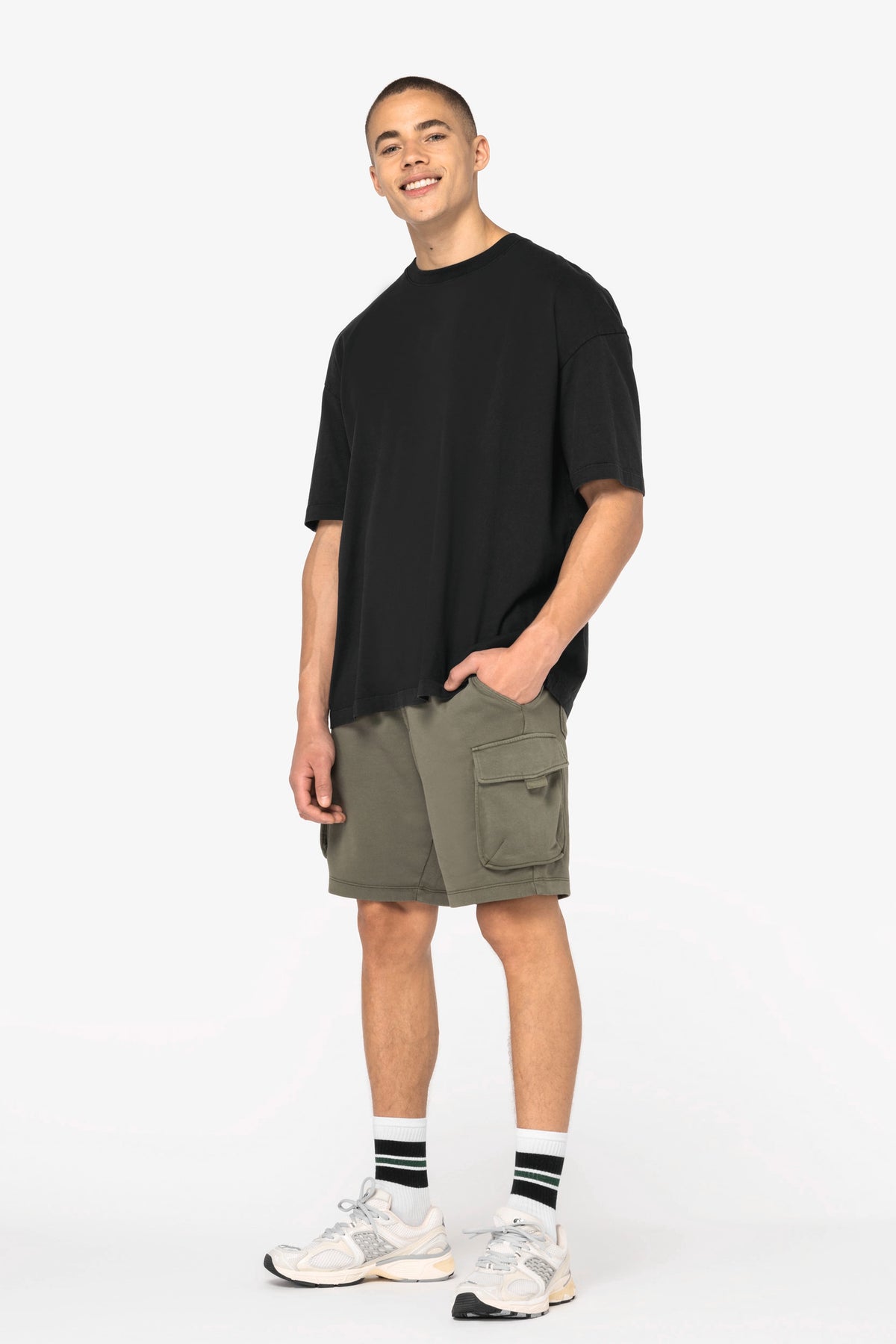 Organic Washed Effect Cargo Shorts - Bascora