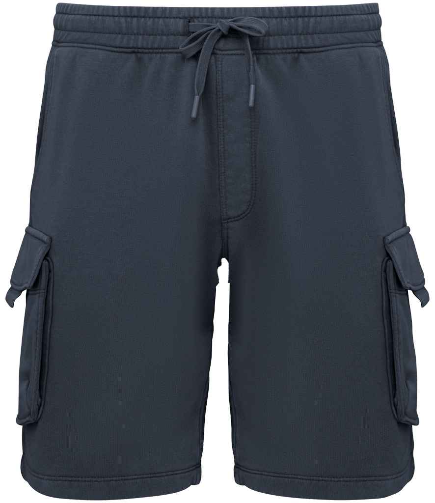 Organic Washed Effect Cargo Shorts - Bascora