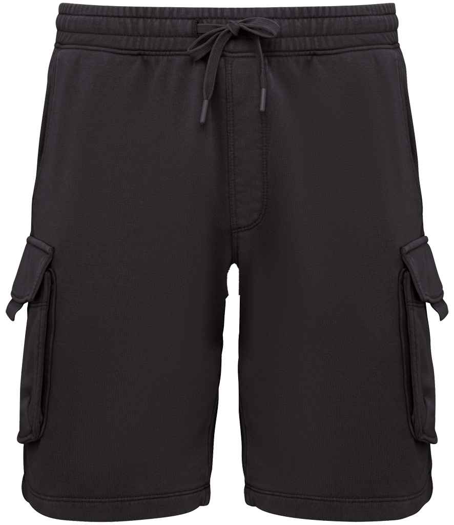 Organic Washed Effect Cargo Shorts - Bascora