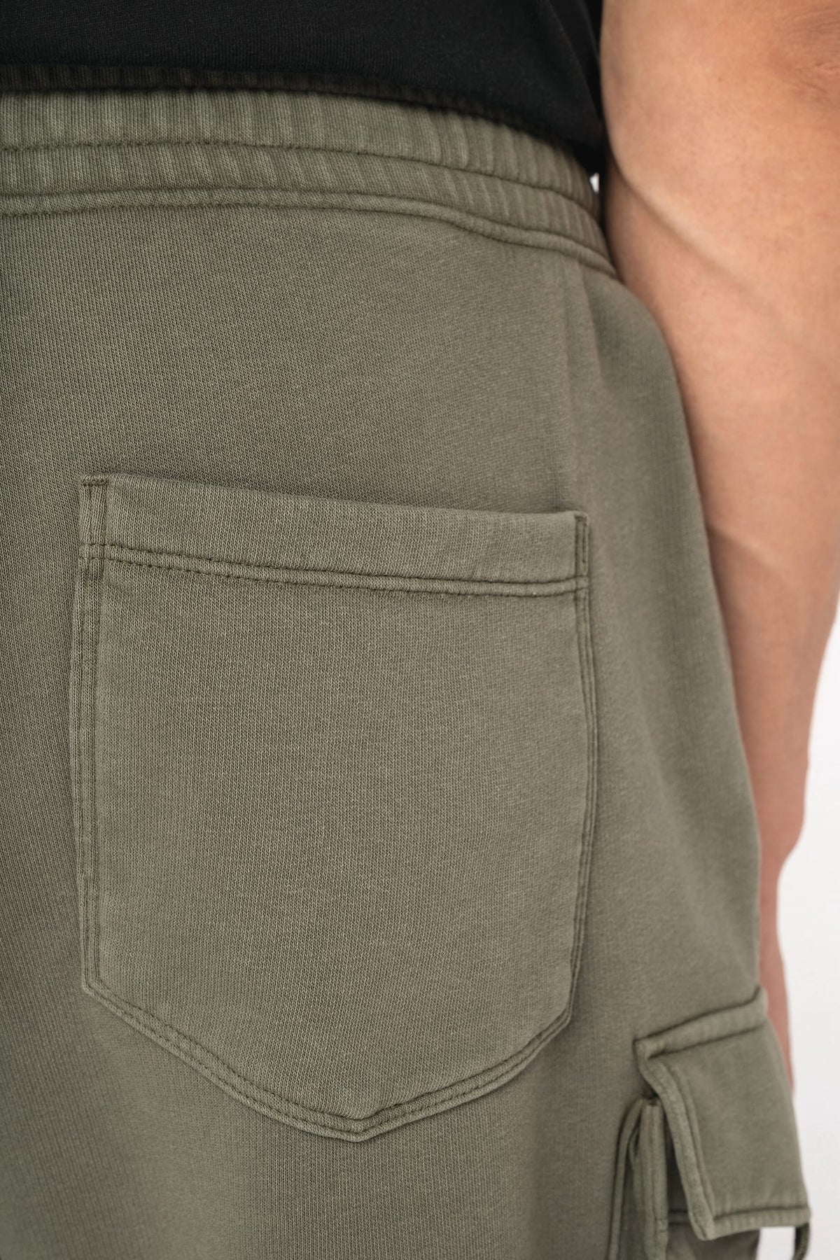 Organic Washed Effect Cargo Shorts - Bascora