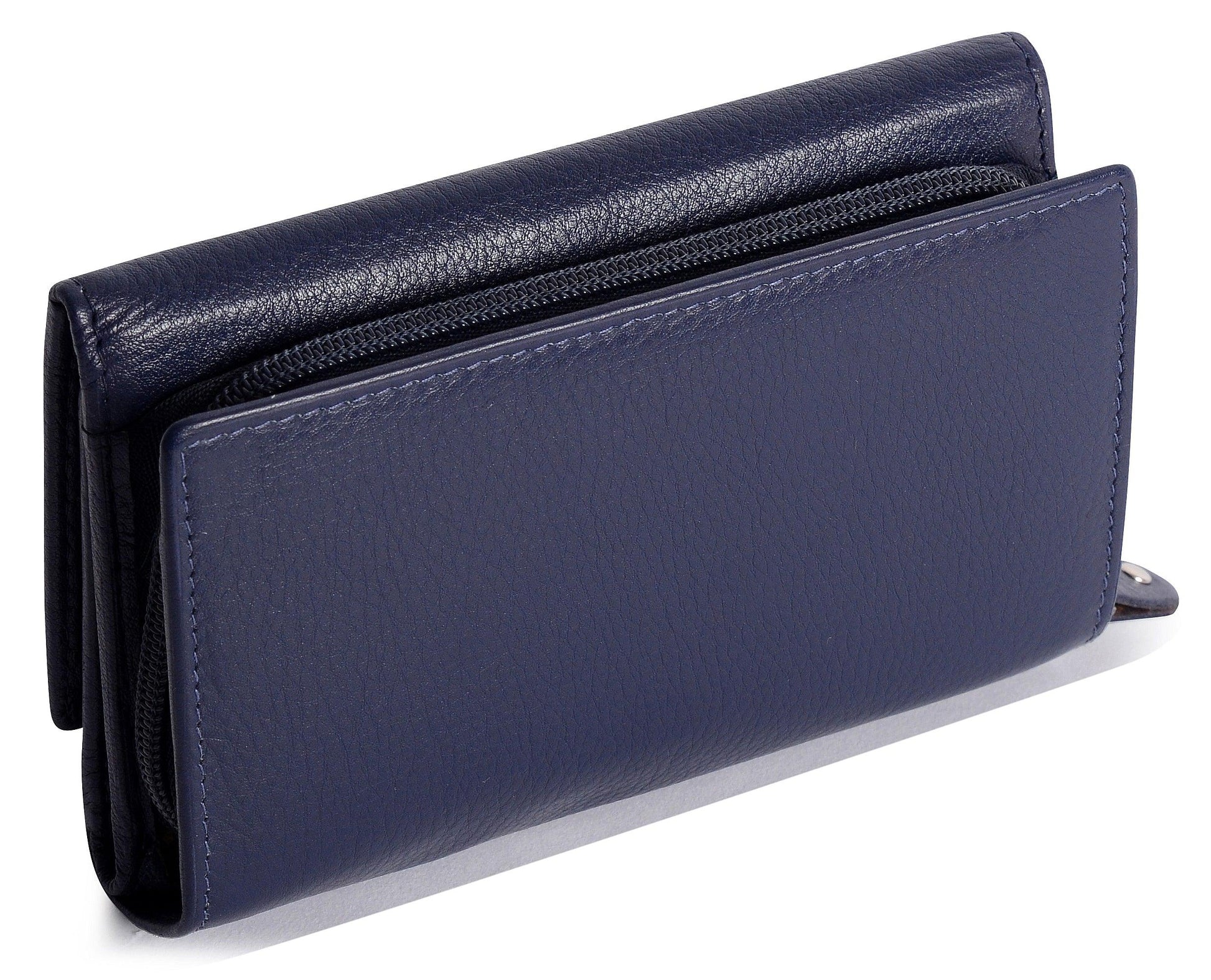 Paula RFID Leather Trifold Purse - Bascora
