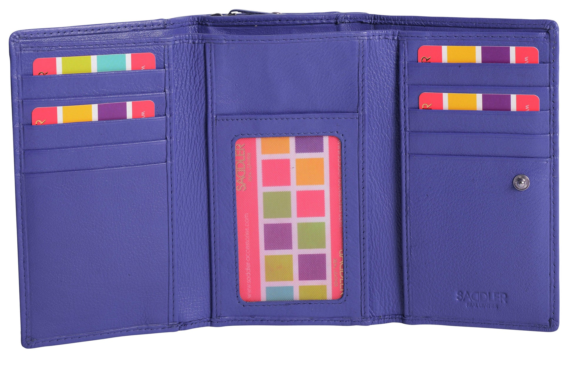 Paula RFID Leather Trifold Purse - Bascora