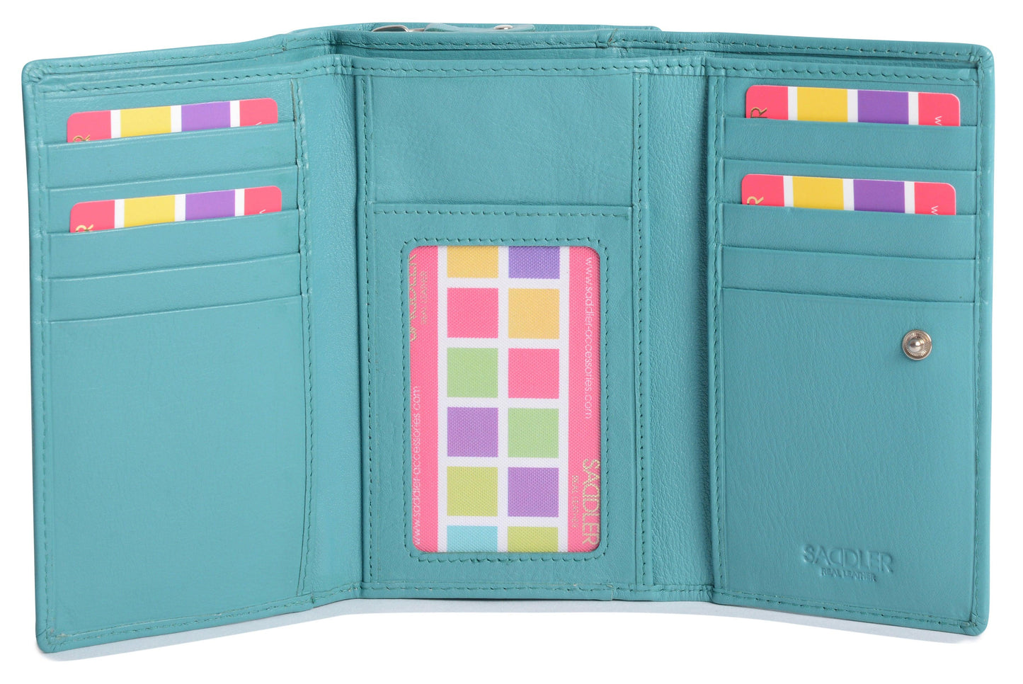 Paula RFID Leather Trifold Purse - Bascora