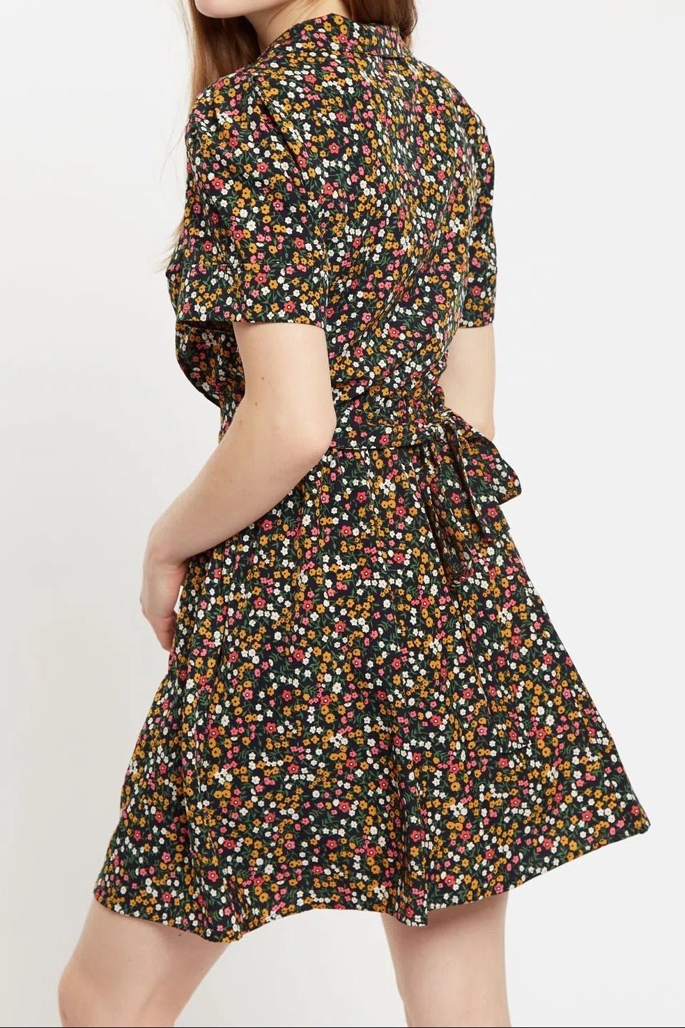Perry Dippy Ditsy Print Mini Shirtdress - Bascora