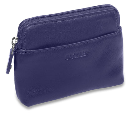 Pia RFID Leather Zip-Top Purse – Saddler - Bascora