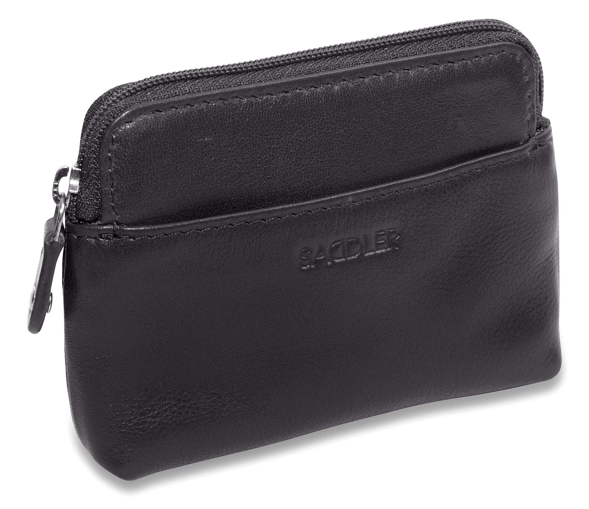 Pia RFID Leather Zip-Top Purse – Saddler - Bascora