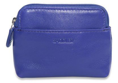 Pia RFID Leather Zip-Top Purse – Saddler - Bascora