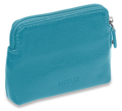 Pia RFID Leather Zip-Top Purse – Saddler - Bascora