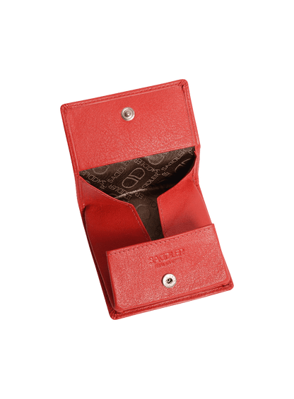 Poppy Leather Mini Tray Purse - Bascora