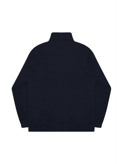 Positano Yacht Fleece - Premium Quarter Zip Fleece Navy - Bascora
