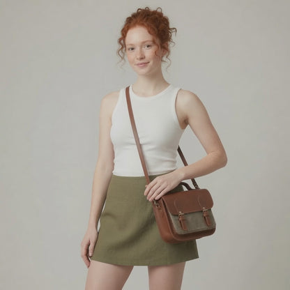 Bandolera Midi Tannery & Tweed — Tan