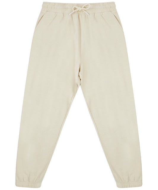 Regenerated Cotton Jog Pants – Unisex Sustainable Joggers cream