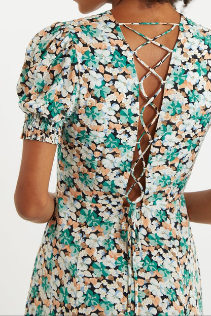 Romola Liseron Laced Back Midi Dress | Louche