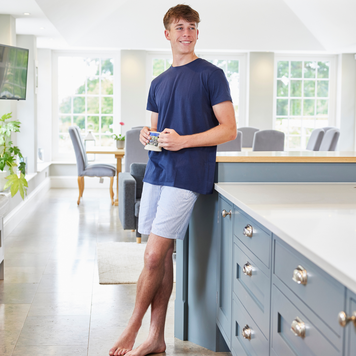 Loungers Mediterranean Monk Seal Organic Cotton Shorts