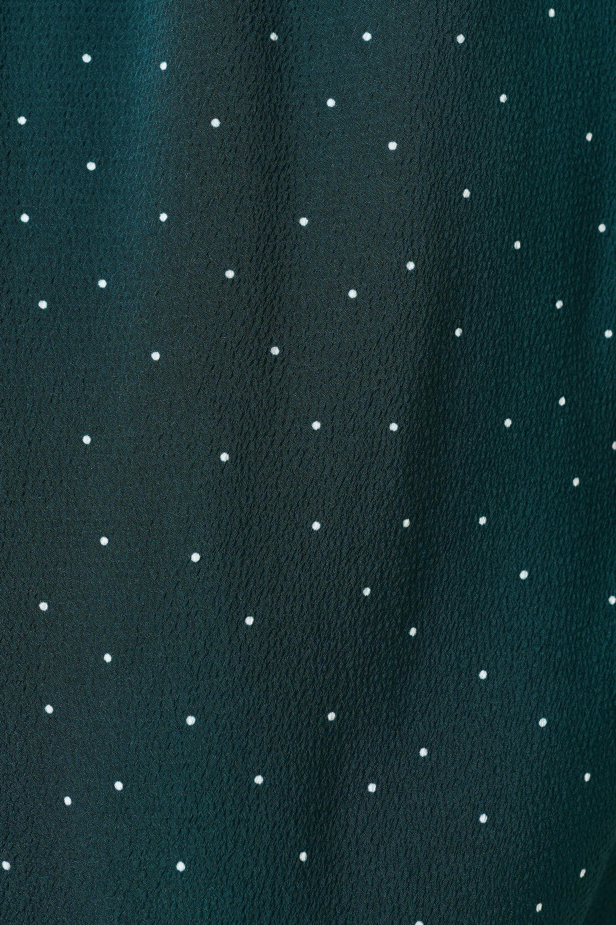 Saro Micro Dot Dark Green Bias Midi Skirt - Bascora