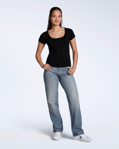 Scoop Neck Organic T-Shirt - Bascora