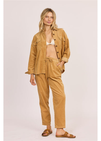 Sisstr After Hours Cord Shacket - Bascora