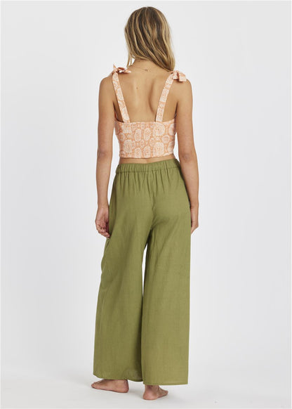 Sisstr Always Golden Cropped Woven Tank - Bascora