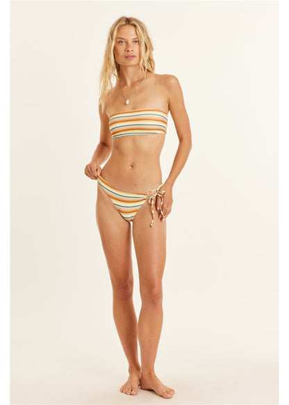 Sisstr Line Up Rib Bandeau Swim Top - Bascora