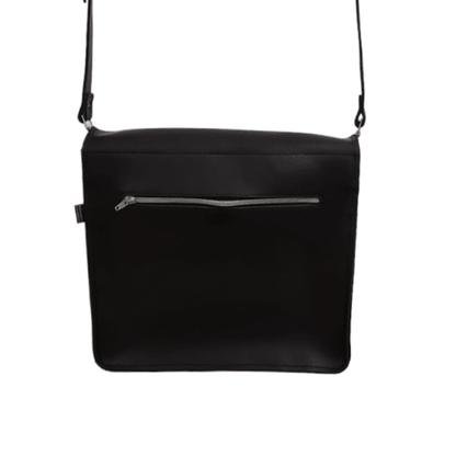 Soft Tannery Leather Messenger - Black - Bascora