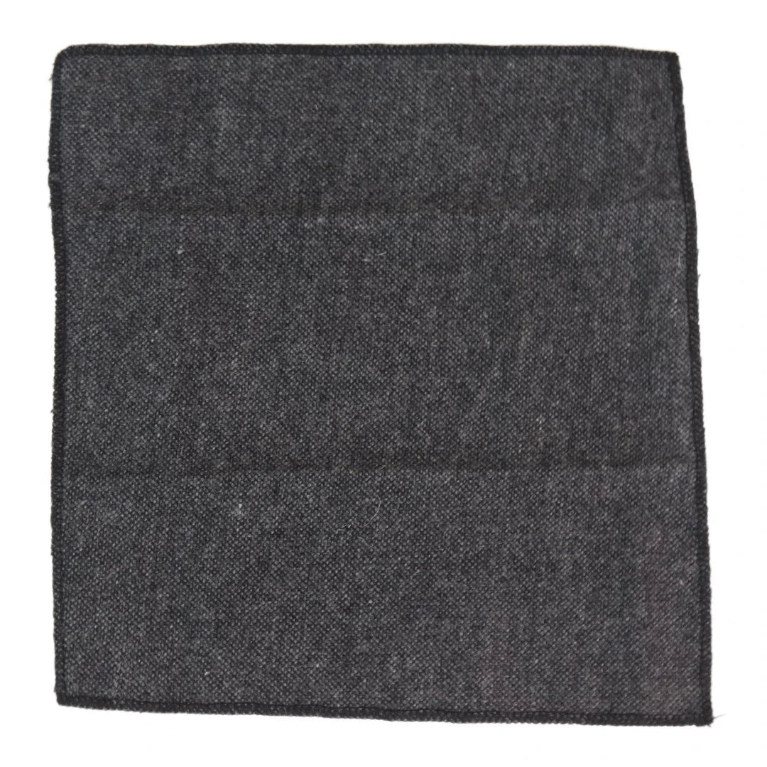 Men's Tweed Grey Gatsby Peaky Blinders Tie & Hankie Set by TruClothing