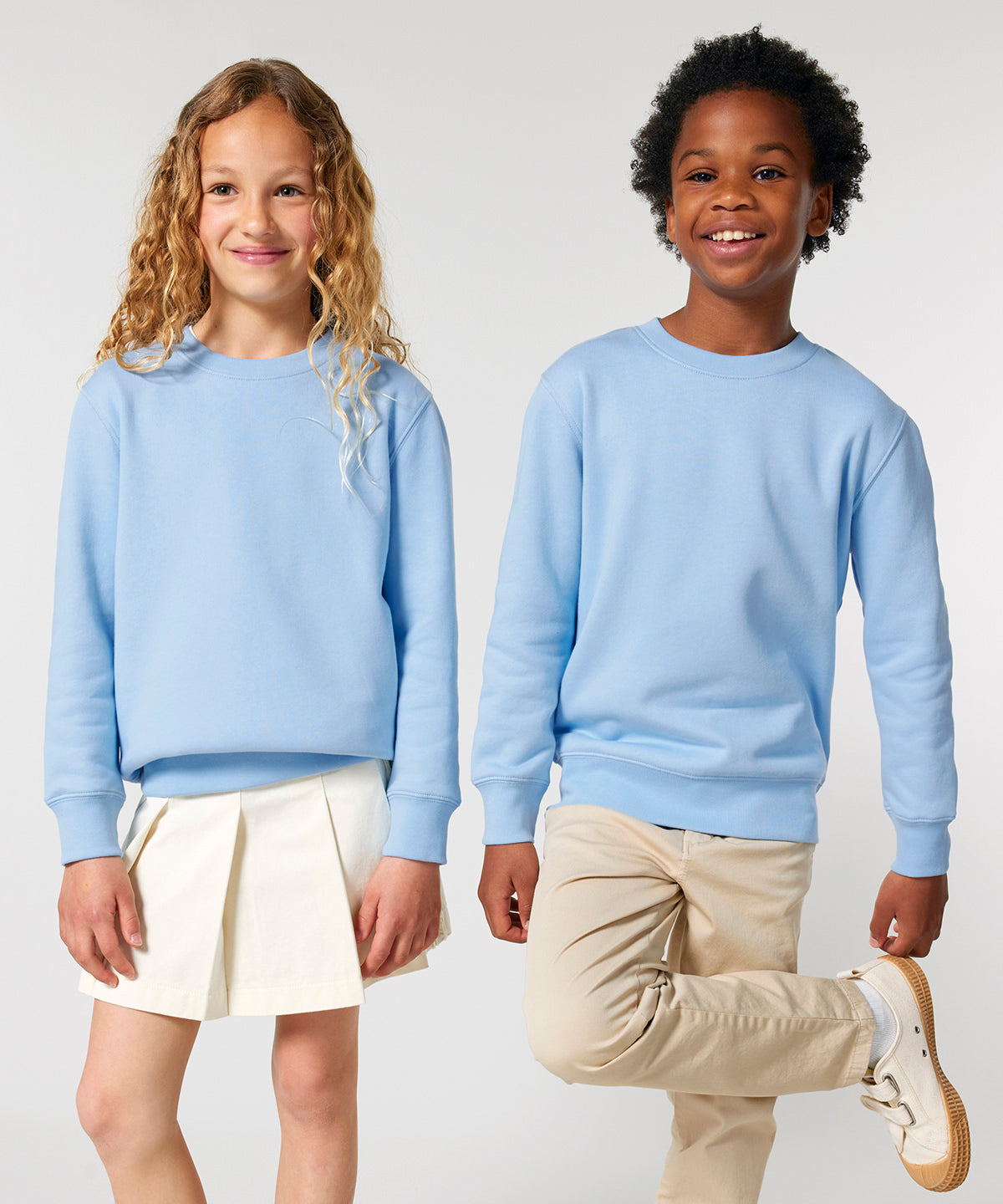 Sudadera orgánica con cuello redondo para niños